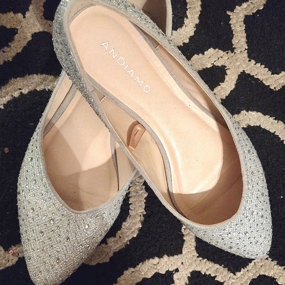 WOMEN'S CITY CLASSIFIED TRINITY FLATS Silver Shimmer - Picture 2 of 3